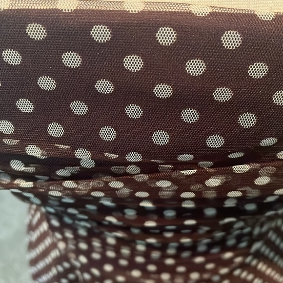 Beautiful brown and white polka dot dress - Picture 2 of 5